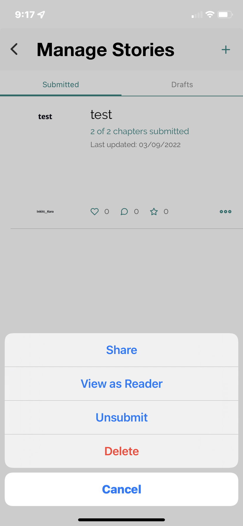 How Do I Delete A Story Old Draft Etc Inkitt Help And Support